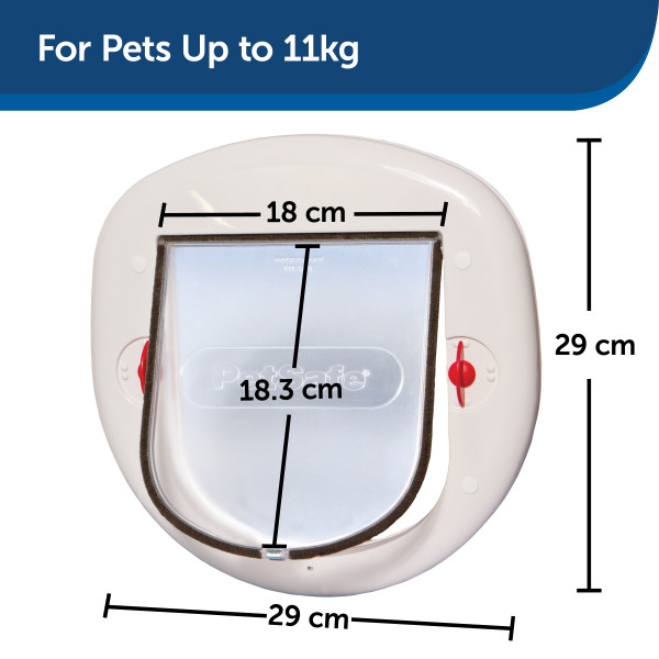 PetSafe STAYWELL 280 MACSKAAJTÓ - KUTYAAJTÓ - FEHÉR