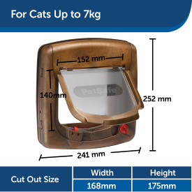 PetSafe  Staywell 420 Magnetic Cat Flap - Brown